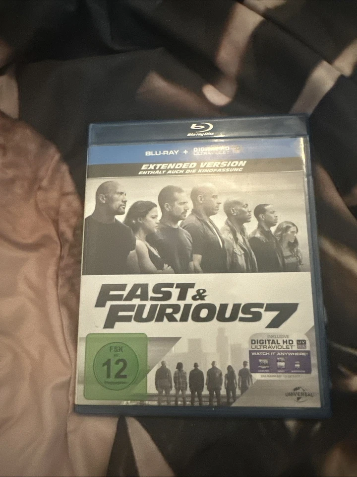 Fast & Furious 7 [Blu-ray] | Vin Diesel, Paul Walker, Dwayne Johnson | Neuwertig - Bild 1 von 1