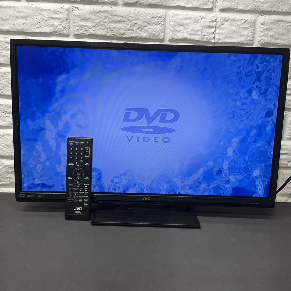 JVC LT-24DE73 24" TV DVD Combo 720P 60Hz LED HDTV With OEM Remote gaming camping - Image 1 of 4
