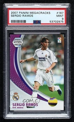 2007-08 Panini Megacracks MGK La Liga Sergio Ramos #167 PSA 9 MINT - Image 1 of 2