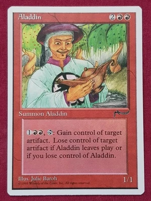 Magic The Gathering CHRONICLES ALADDIN red card MTG - Image 1 of 2