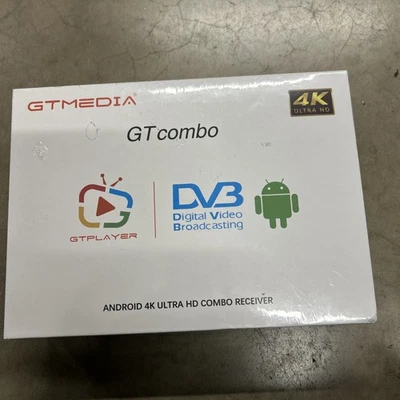 GTMEDIA 4K UHD Sat Terrestrial Android 9.0 Combo Smart TV Box DVB-S2/S2X/T2/C  - Image 1 of 4