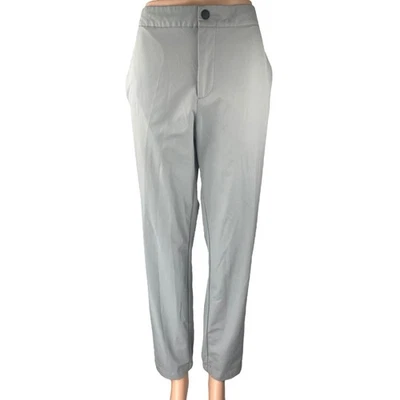 Banana Republic Gray High Waist Straight Leg Chino Khaki Trousers Dress Pants 32 - Image 1 of 4