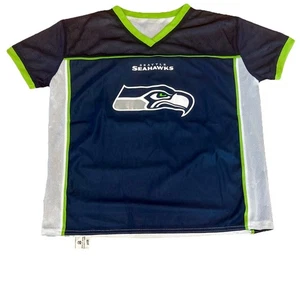 NFL Seattle Seahawks Camiseta Bandera Fútbol Camiseta Juvenil Talla XL Reversible - Imagen 1 de 6