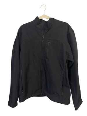 Chaqueta de lluvia Hawke & Co negra Performance con cremallera talla L Foto 1 de 4