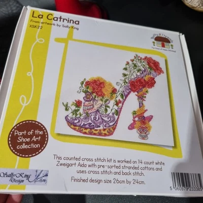 Bothy Threads Counted Cross Stitch Kit La Catrina Heel Shoe Sally King  - Image 1 of 4