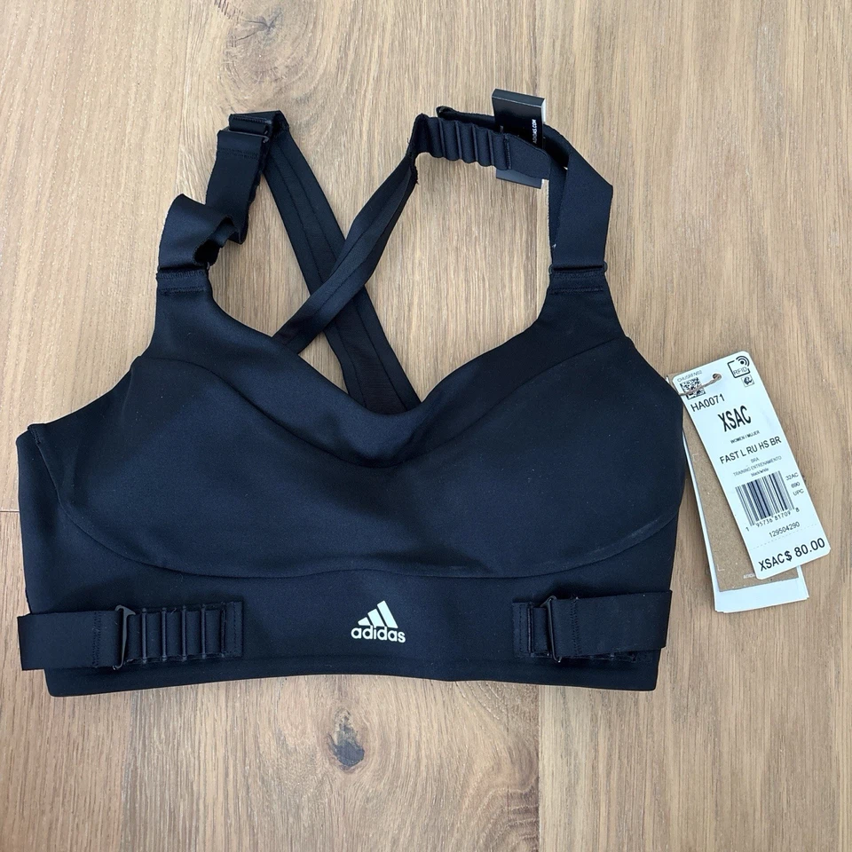 Adidas Women's Fastimpact Luxe Run High-Support Bra - Size XSAC (HA0071)