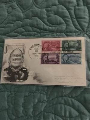 ROOSEVELT-DAY LOWRY CACHET COMBO #931-930-932-933 US FDC - Image 1 of 2