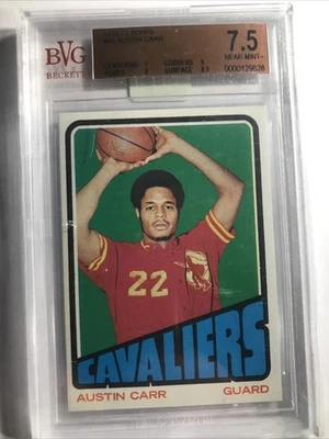 Austin Carr 1972-73 Topps Vintage Basketball Card #90 ROOKIE RC SP CAVS BVG 7.5 - Image 1 of 2