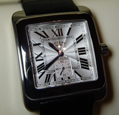 New Swiss Made Ltd Ed Rotary Silver 17 Jewels Dolphin Standard Mecanique Watch - Image 1 of 4