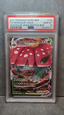 PSA 10 Gem Mint Venusaur VMAX SWSH102 SWSH: Sword & Shield Promo Cards Holo - Image 1 of 2