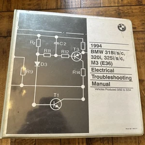 1994 BMW E36 318 325iS M3 Electrical Troubleshooting Manual ETM 94 Binder - Bild 1 von 7