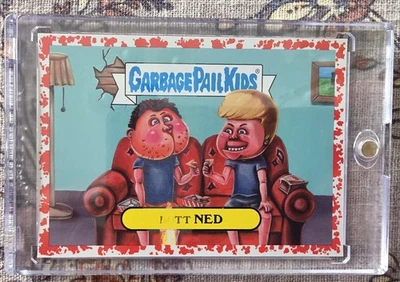 6a Butt Ned Beavis Butthead Garbage Pail Kids SP #/75 BLOOD 🔥 FIRE ERROR!! GPK - Image 1 of 4