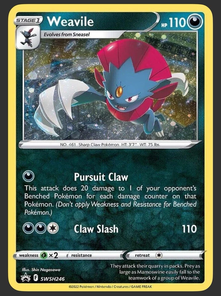 Weavile - (Cosmos Holo) SWSH246 SWSH: Sword & Shield Promo Cards Holo - Image 1 of 1