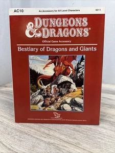 Dungeons and Dragons AC10 Bestiarium of Dragons and Giants 9211 TSR SPIEL ZUBEHÖR - Bild 1 von 3
