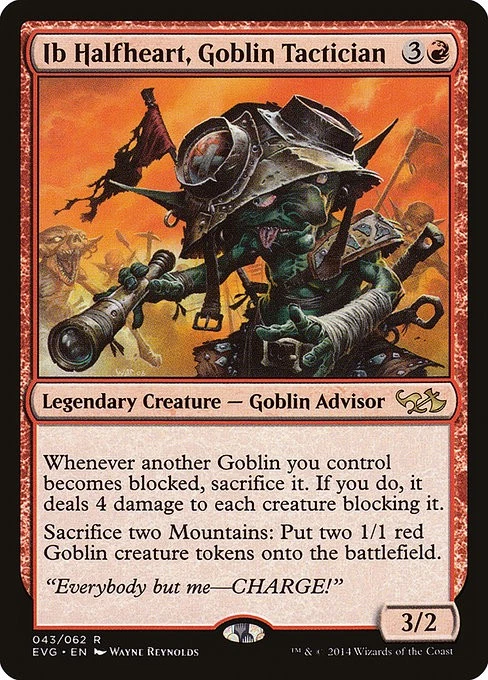 [MTG] Ib Halfheart, Goblin Tactician (043) (EVG) NM - Image 1 of 1