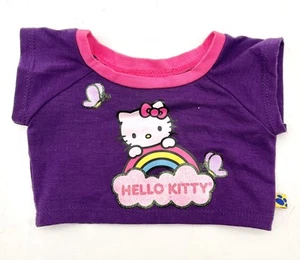 Build-A-Bear Hello Kitty Rainbow T-Shirt Purple Pink Top Sanrio BAB Clothes - Picture 1 of 3