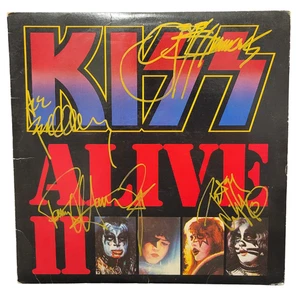 Kiss signed lp Alive 2 by 4 musicians - Picture 1 of 2