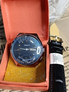 NOS! Vintage Soviet watch Raketa College Perpetual calendar 2628.H USSR 1980s - Picture 1 of 16