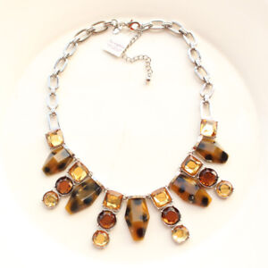 New 16" Lia Sophia Bib Collar Necklace Gift Fashion Women Party Holiday Jewelry