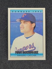 1992 Donruss Cracker Jack Mini Series 1 Ivan Rodriguez #27 HOF m[2