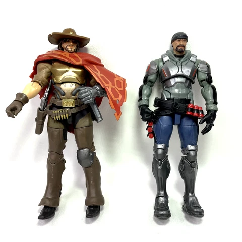 Overwatch McCree and Reaper 6" Two Action Figures Blizzard Hasbro Used Loose Cover