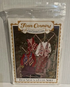 Four Corners Quick Creative Clothing Best Vest & 1 Hour Skirt Pattern Quilted - Picture 1 of 4