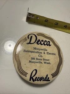 Vtg Decca Records Phonograph Record Cleaning Brush Pad Ad Texarkana Melody Shop - Picture 1 of 4
