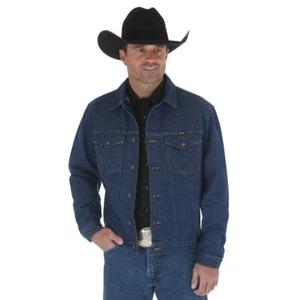 Wrangler Men’s Unlined Cowboy Cut Denim Jean Jacket #74145PW ~ REG & TALL SIZES - Picture 1 of 5