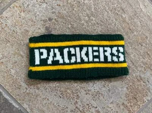 Vintage Green Bay Packers Knit Headband Ear Warmer Football Hat - Picture 1 of 5