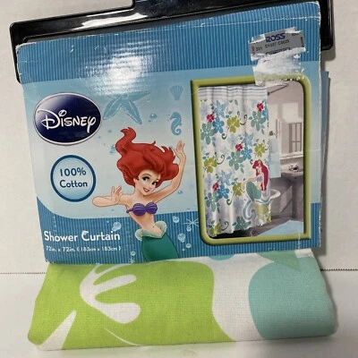 NUEVO Cortina de ducha de tela Ariel de La Sirenita de Disney por Jay Franco & Sons Foto 1 de 3