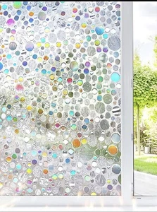 Modern Geometric Pattern PVC Decorative Privacy Window Film Removable Home Decor - Picture 1 of 4