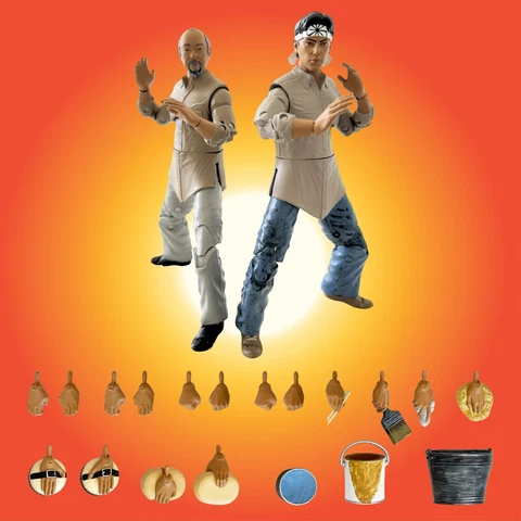 The Karate Kid Mr. Miyagi and Daniel Miyagi-Do Training Action Figure Box Set Cover