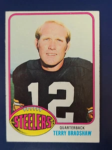Tarjetas de fútbol americano 1976 Topps #75 Terry Bradshaw Pittsburgh Steelers - Imagen 1 de 2