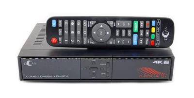 D-Box Receiver 4K UHD TV Uclan Ustym COMBO DVBS2 + DVBT2/C CI+ Kabel  Cam - Bild 1 von 4