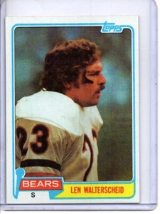 Len Walterscheid Chicago Bears 1981 Topps #128 - Imagen 1 de 2