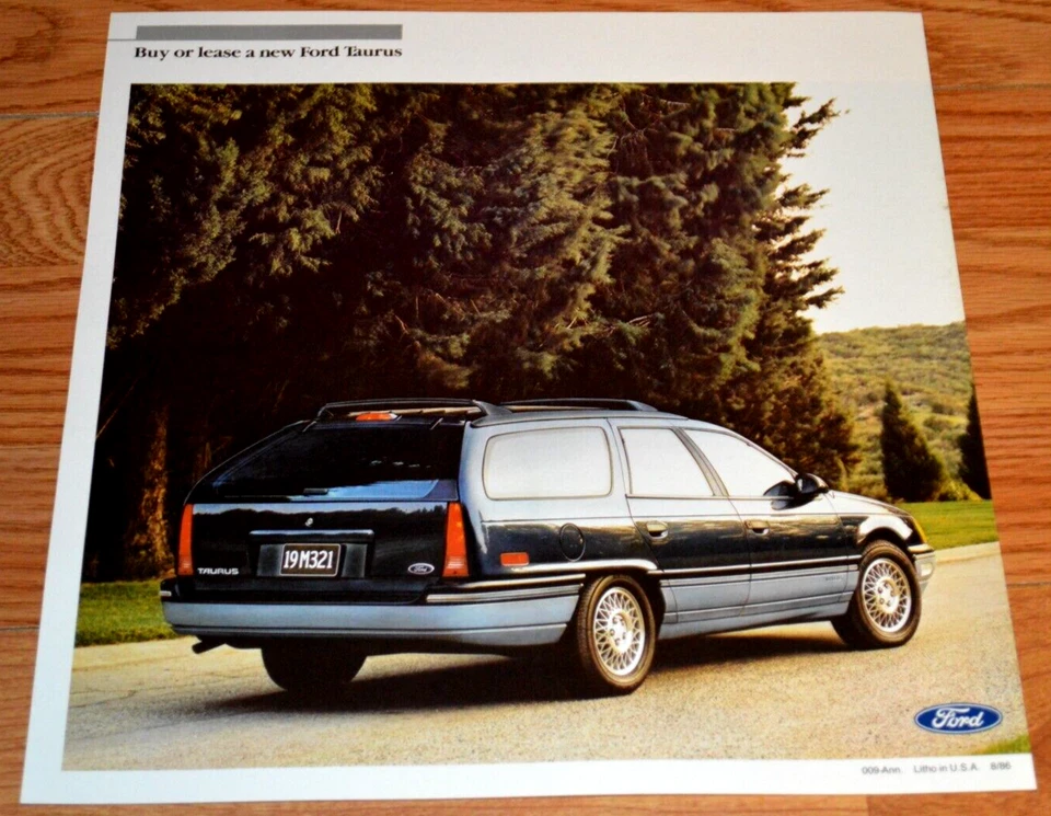 1987 FORD TAURUS LX WAGON ORIGINAL DEALER ADVERTISEMENT PRINT AD 87 - Image 1 of 1