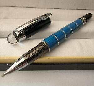 Luxury S.Walker Crystal Head Series Blue Color 0.7mm Rollerball Pen #5
