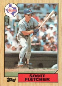 1987 Topps Baseball Scott Fletcher Texas Rangers #462 - Picture 1 of 2