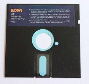 Rowi Naß-Reinigungs-Diskette 5 1/4" 4040 (C64) - Photo 1/2