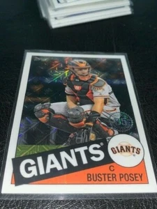 2020 TOPPS SERIES 2 SILVER 1985 CHROME BUSTER POSEY - Picture 1 of 1