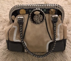 Leather & Hide Women’s Bag Handmade By Indonesian Artist / Designer SABBATHA - Picture 1 of 12