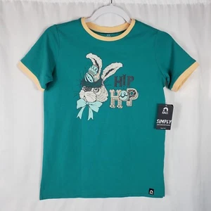 RAGS Green Hip Hop Short Sleeved T-Shirt 9/10Y - Picture 1 of 4