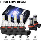 For Chevy Sonic 2012-2016 6x 6000K LED Headlights High/Low Beam Fog Light Bulbs