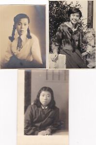 3 OLD SCHOOL PHOTO GIRL UNIFORM FASHION  ASIA JAPAN JAPANESE W3