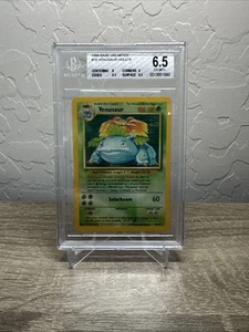 1999 Pokemon Base Unlimited Set Venusaur Holo BGS 6.5 #15 - Picture 1 of 1