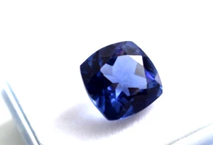 Edelstein facettierter Tansanit lose Edelsteine 8,85 ct Kissenschliff natürlicher blauer Tansanit - Bild 1 von 4