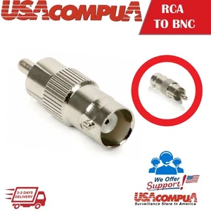 1 PCS BNC Female to RCA Male Cable COAX Connector Adapter for CCTV Camera - Picture 1 of 4
