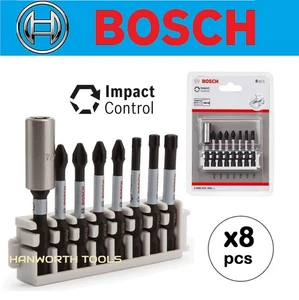 Bosch Impact Control Driver Bit Set x8 & Holder Mixed Inserts 2608522326 - Picture 1 of 14