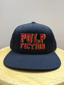 Pulp Fiction Black Snapback Hat Cap 90s Tarantino Movie Kill Bill Django Film - Picture 1 of 3