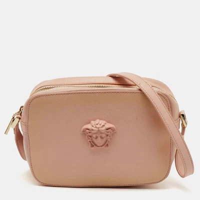 Versace Light Pink Leather Medusa Palazzo Camera Crossbody Bag - Image 1 of 4